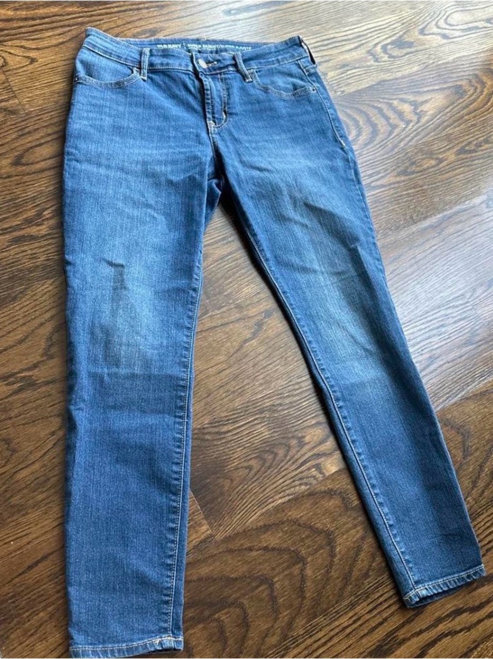 Old Navy Womens Super Skinny Jeans in Blue Denim